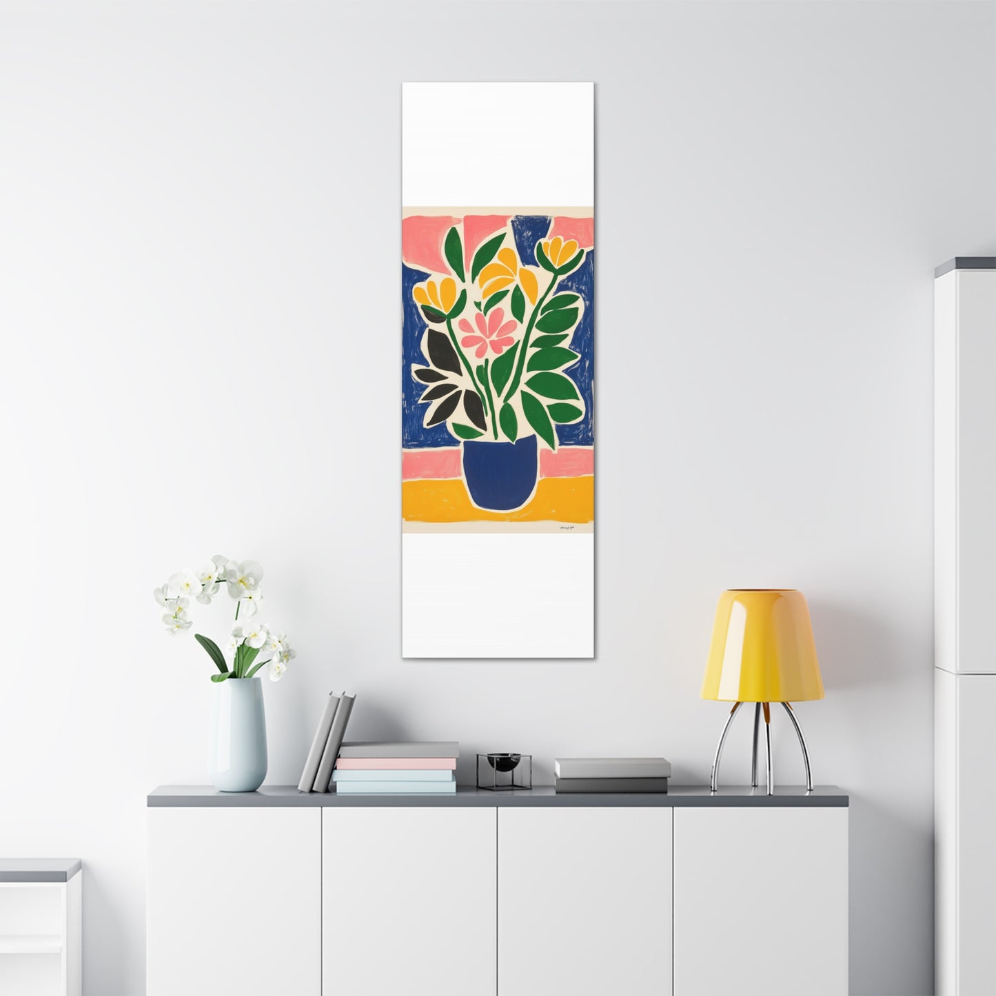 Canvas Gallery Wraps - Abstract Floral Symphony