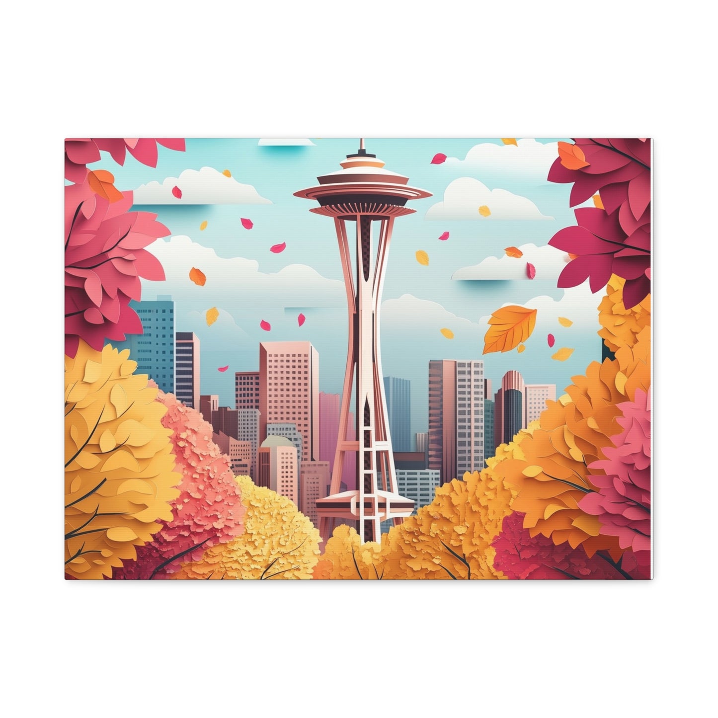 Canvas Gallery Wraps - Autumn in Seattle