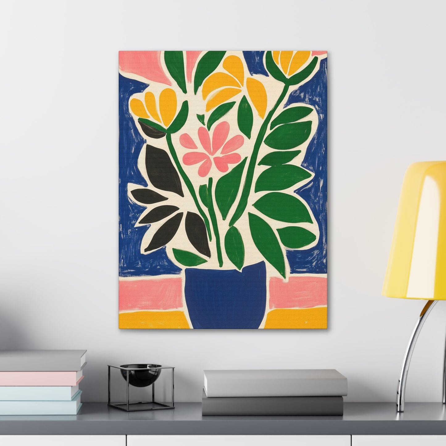 Canvas Gallery Wraps - Abstract Floral Symphony