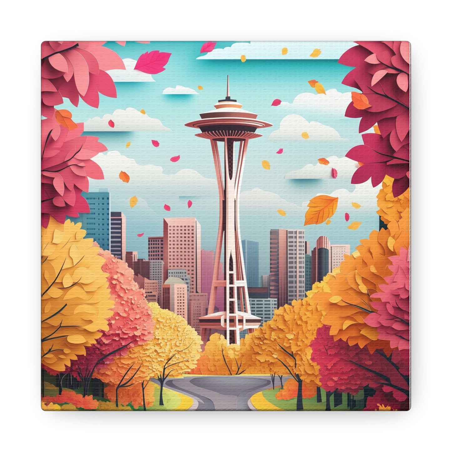 Canvas Gallery Wraps - Autumn in Seattle