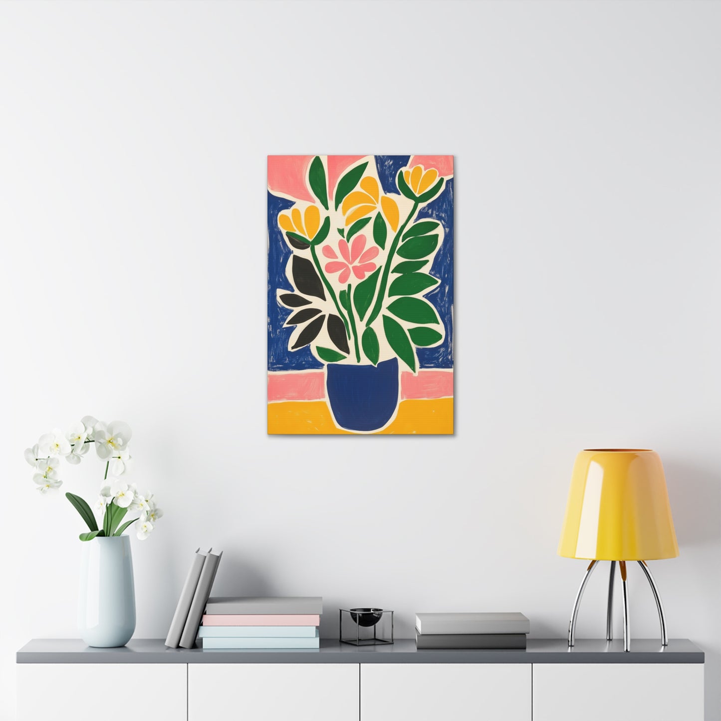 Canvas Gallery Wraps - Abstract Floral Symphony