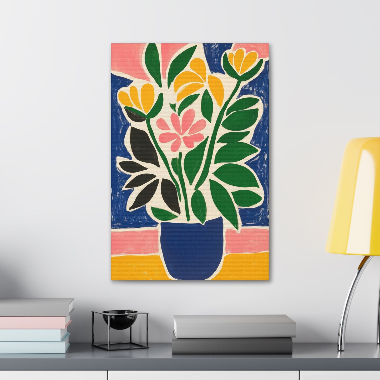 Canvas Gallery Wraps - Abstract Floral Symphony