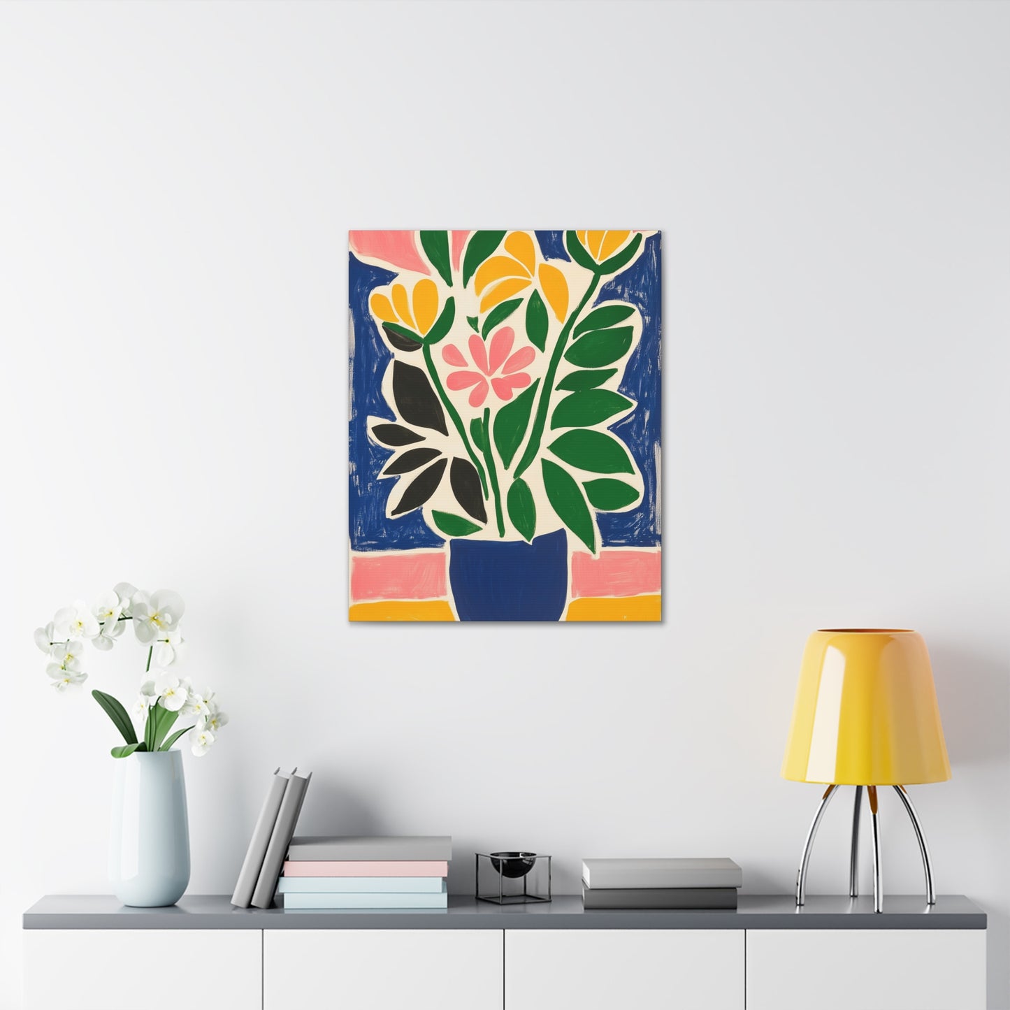 Canvas Gallery Wraps - Abstract Floral Symphony