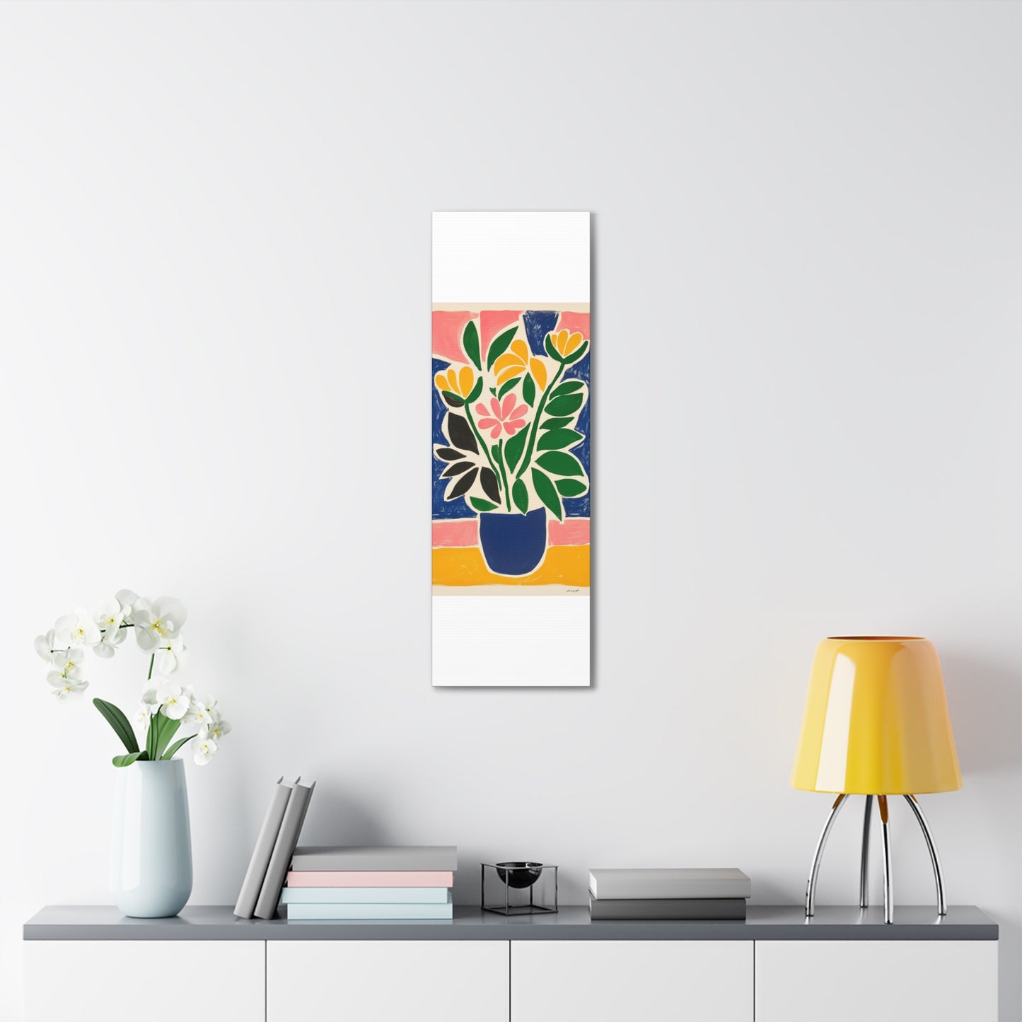 Canvas Gallery Wraps - Abstract Floral Symphony