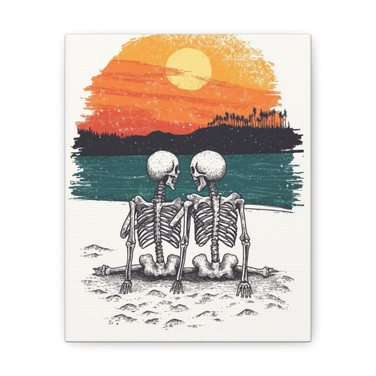 Canvas Gallery Wraps-Best friends until the end of time, even when there's nothing left but bones