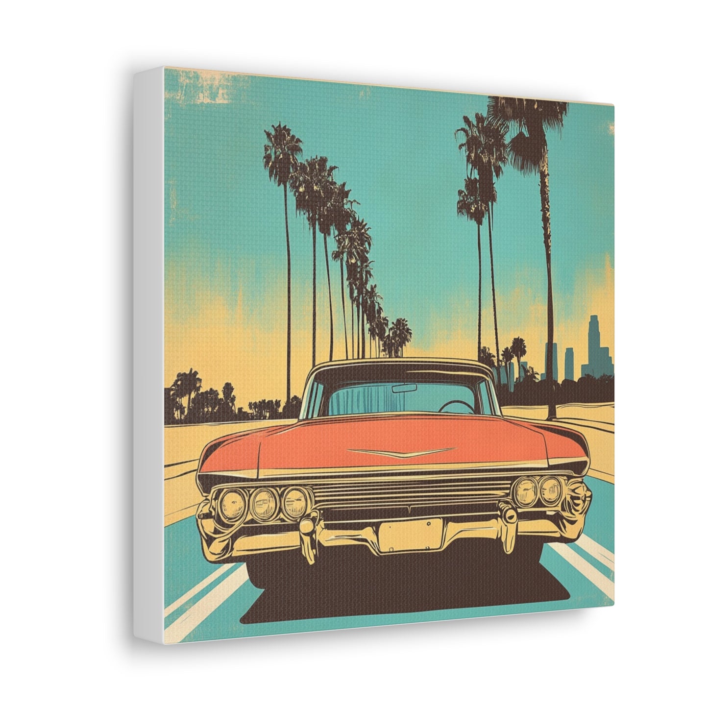 Canvas Gallery Wraps - Vintage Los Angeles Road Trip