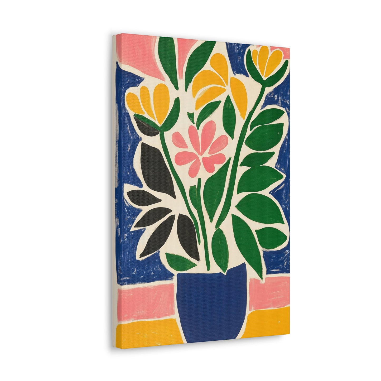 Canvas Gallery Wraps - Abstract Floral Symphony