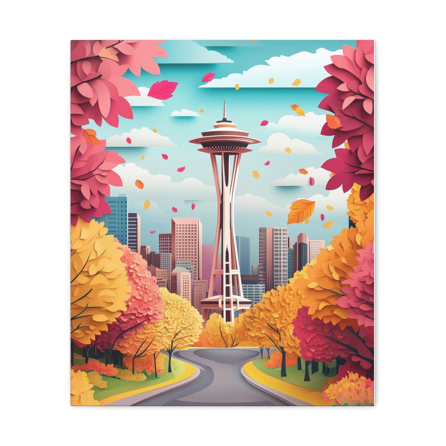 Canvas Gallery Wraps - Autumn in Seattle