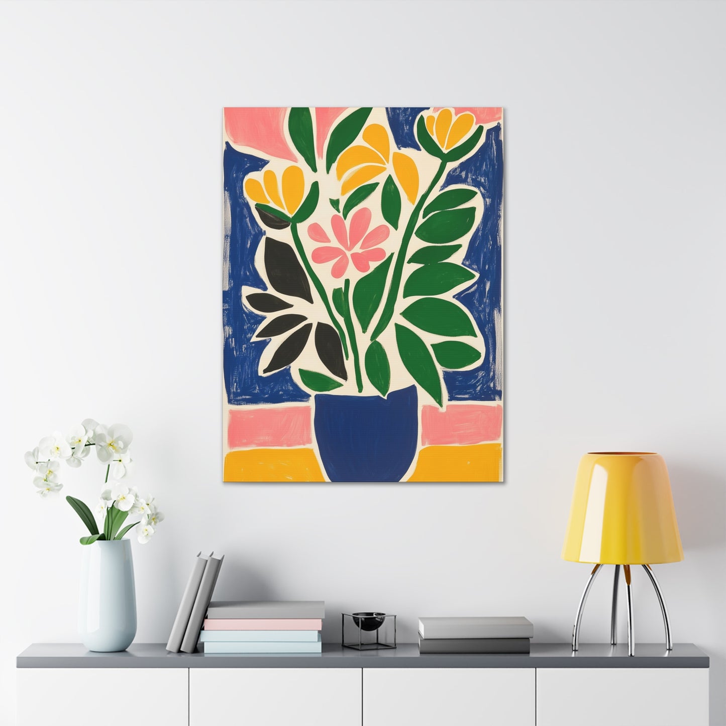 Canvas Gallery Wraps - Abstract Floral Symphony