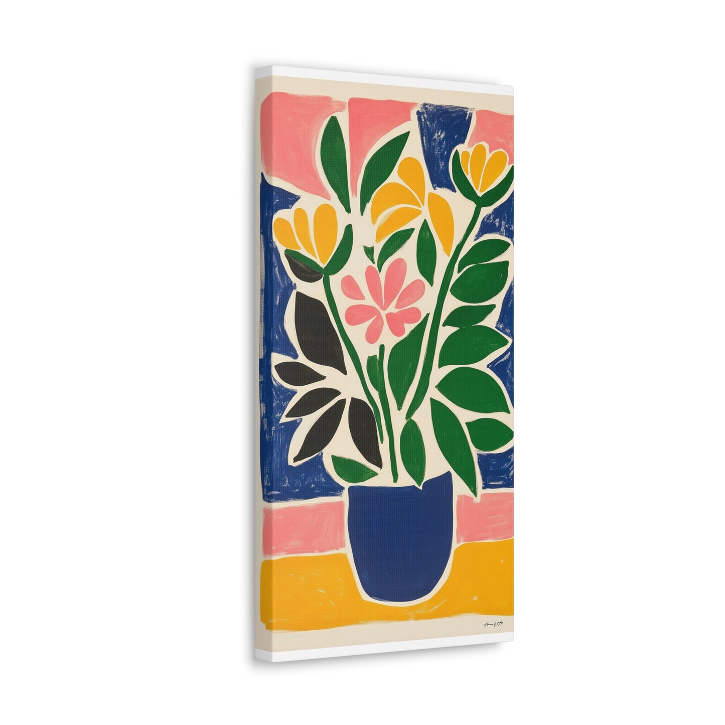 Canvas Gallery Wraps - Abstract Floral Symphony