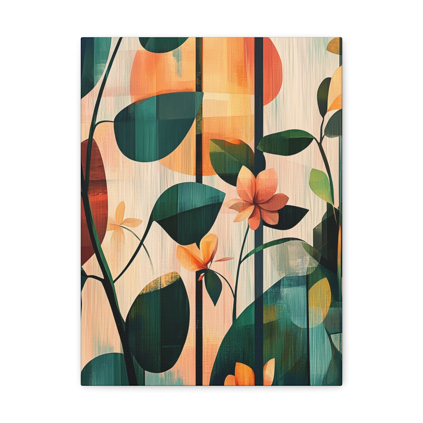 Canvas Gallery Wraps - Lush Botanicals in Abstract