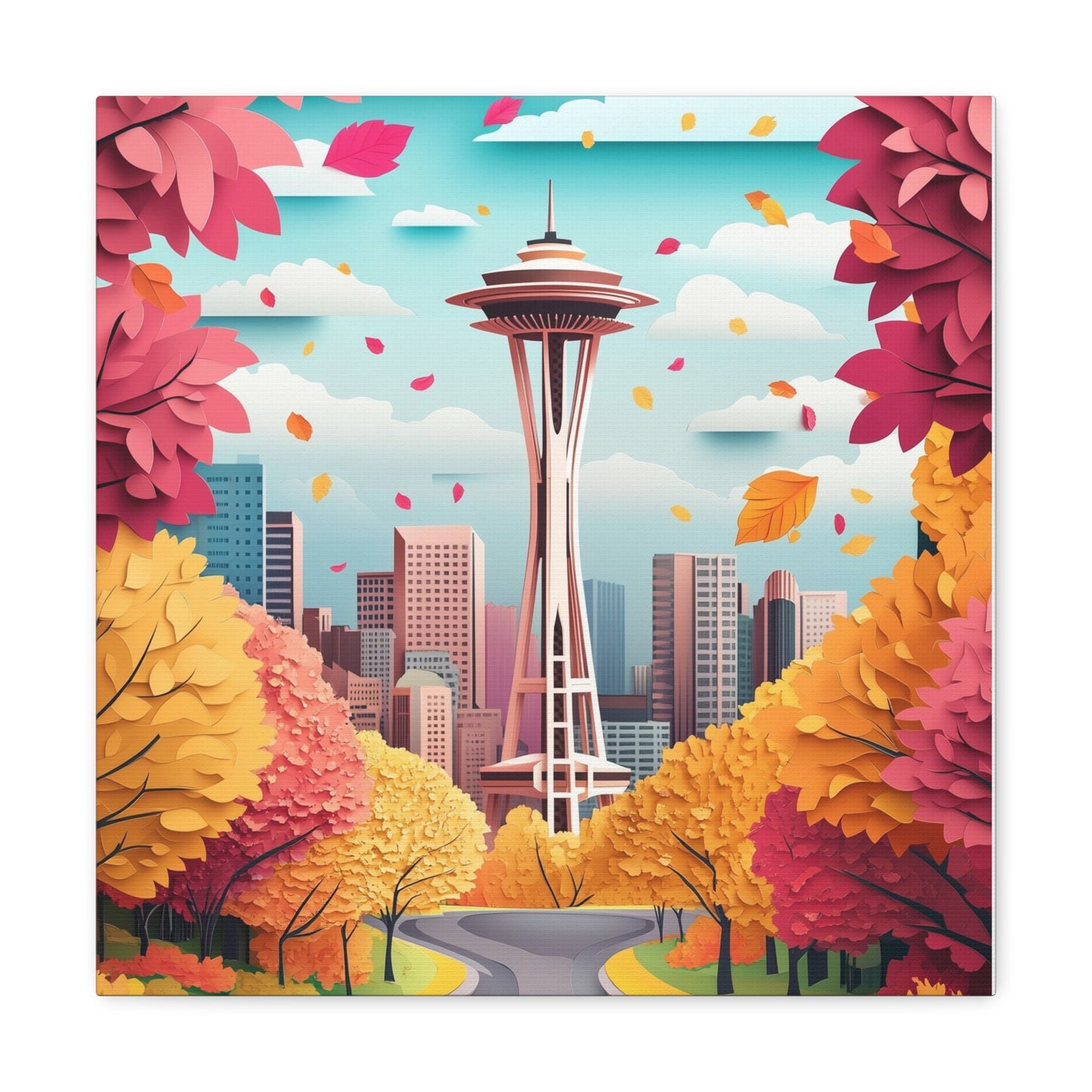 Canvas Gallery Wraps - Autumn in Seattle