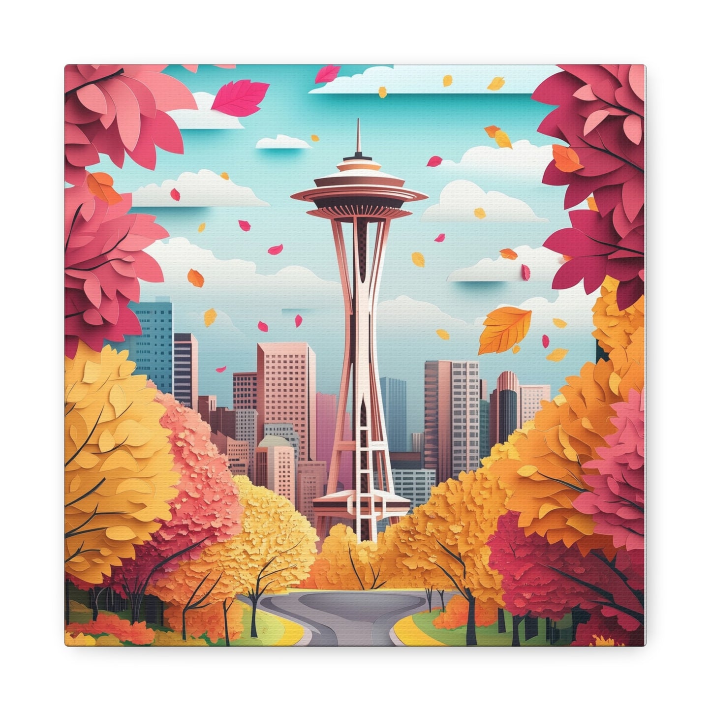 Canvas Gallery Wraps - Autumn in Seattle