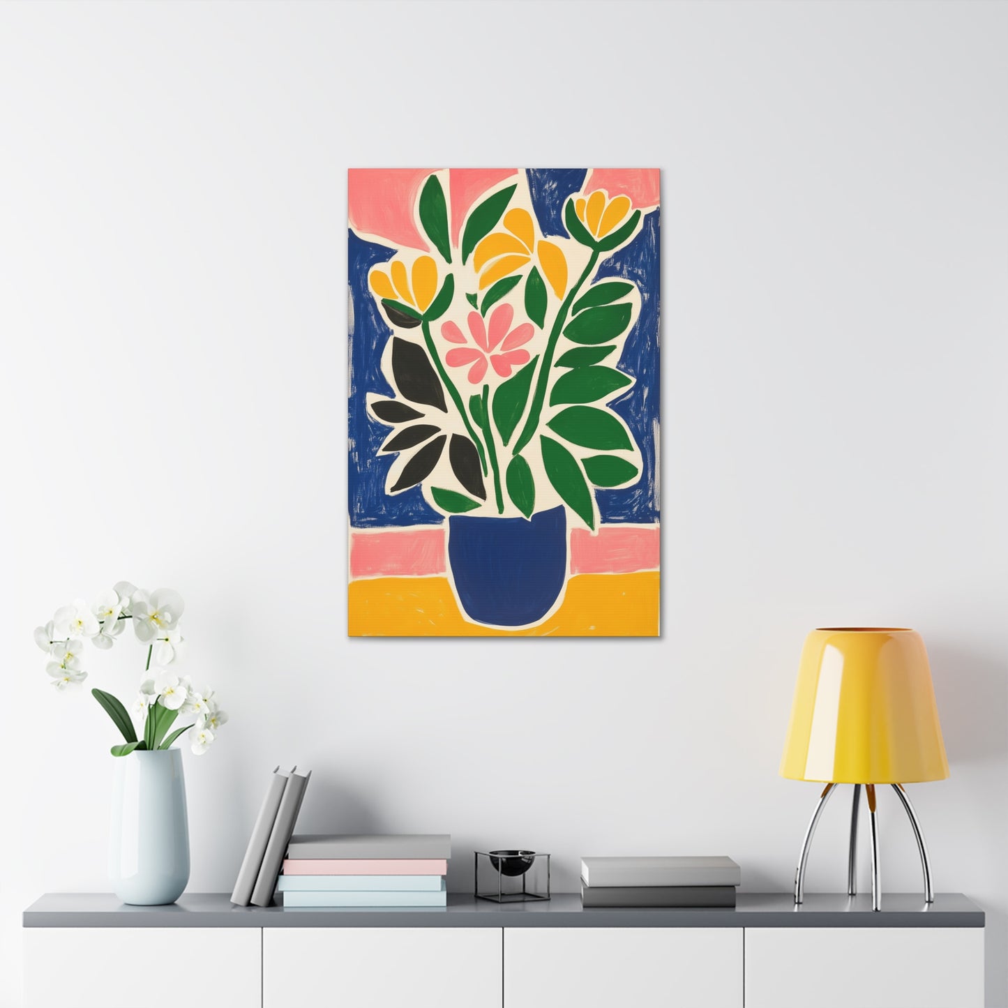 Canvas Gallery Wraps - Abstract Floral Symphony