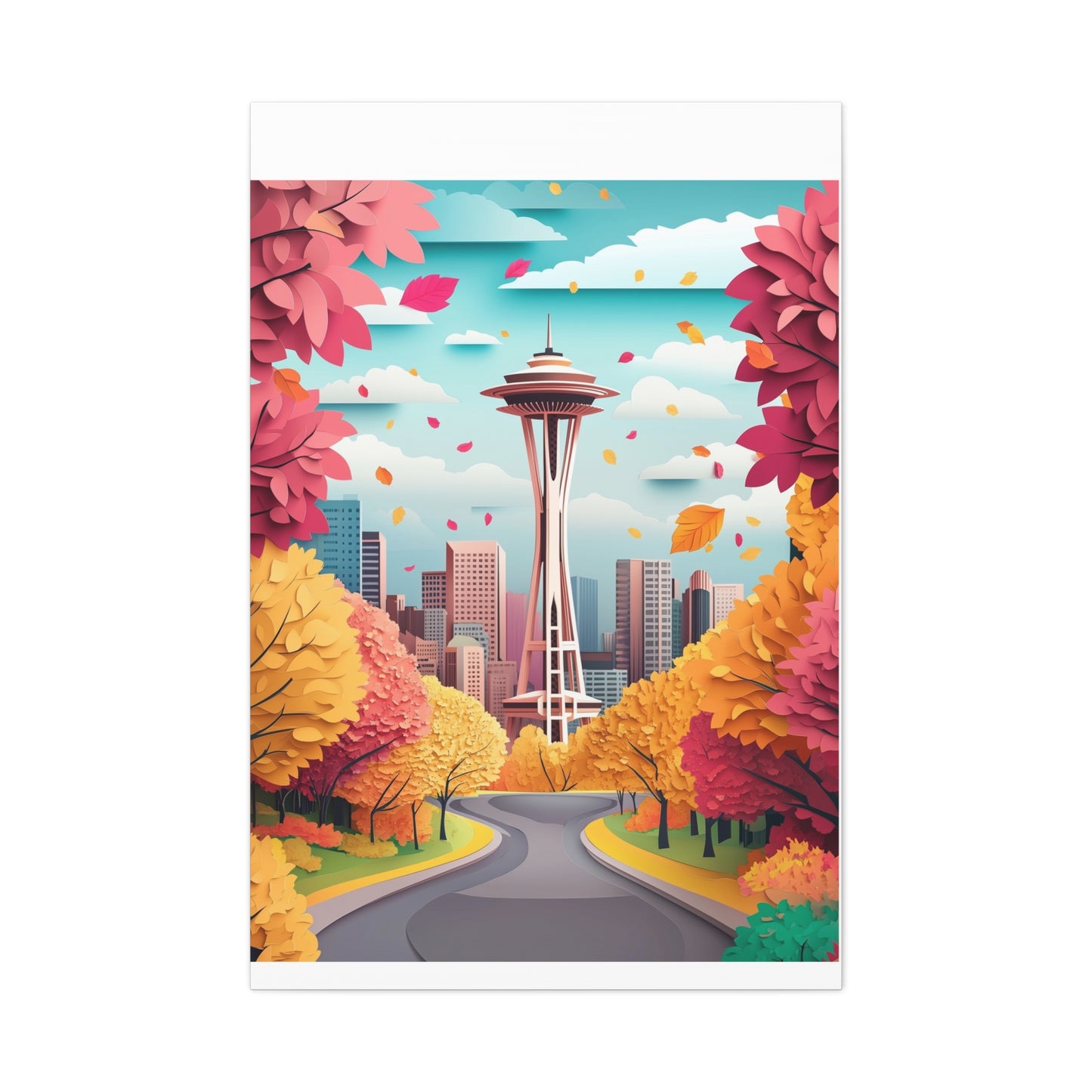 Canvas Gallery Wraps - Autumn in Seattle