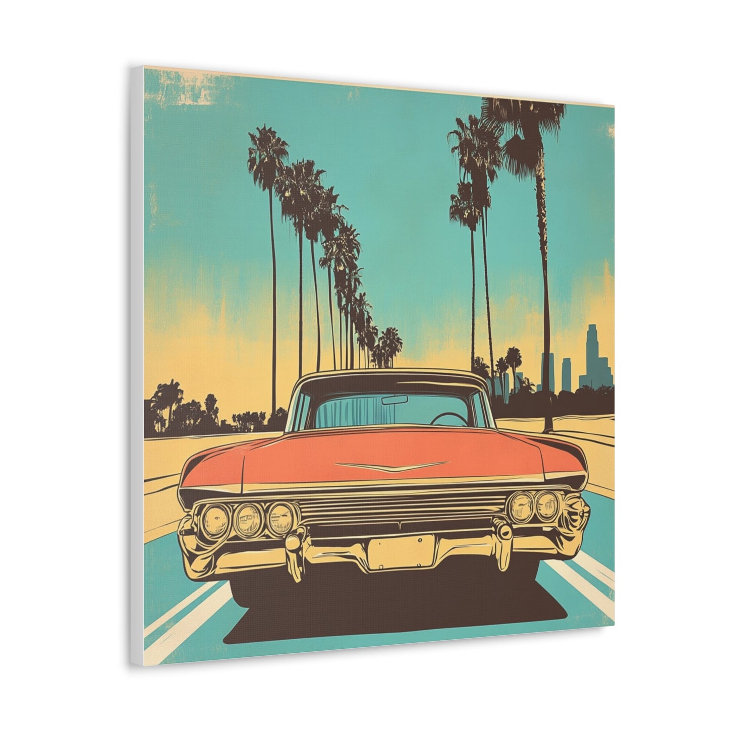 Canvas Gallery Wraps - Vintage Los Angeles Road Trip