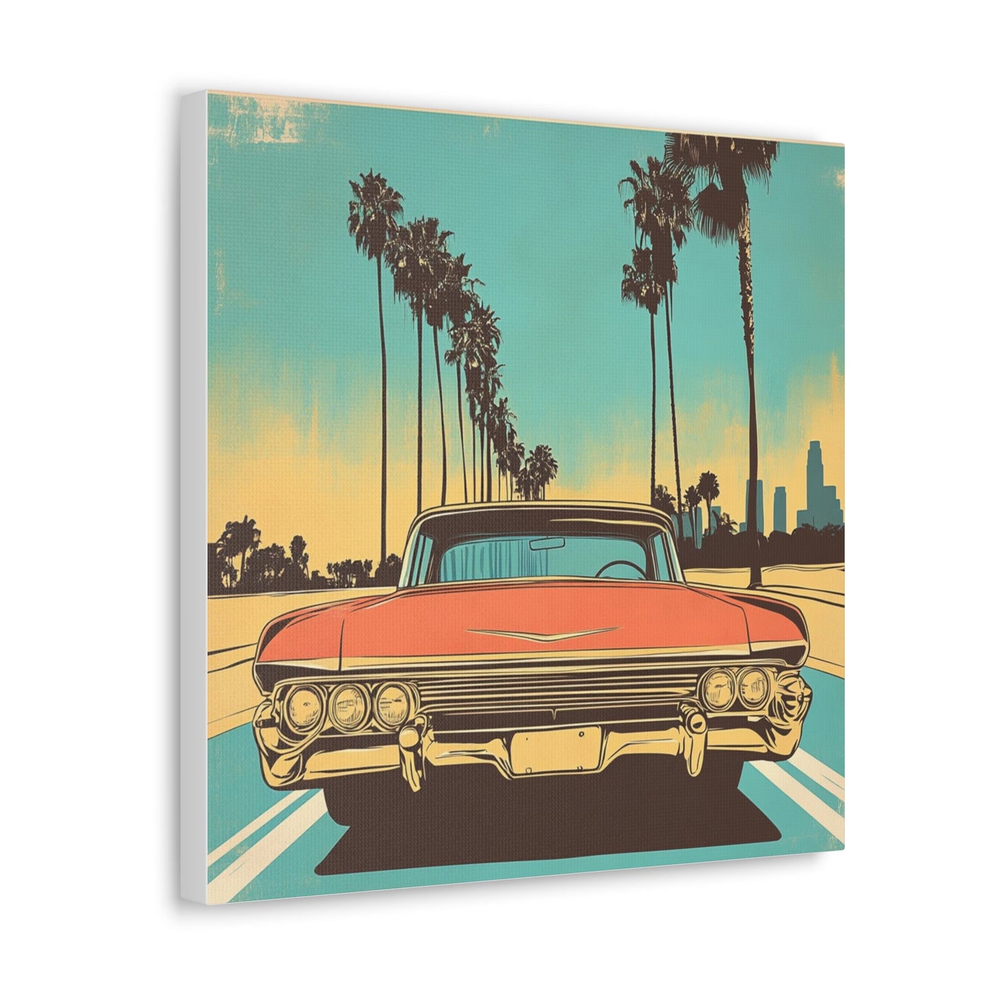 Canvas Gallery Wraps - Vintage Los Angeles Road Trip