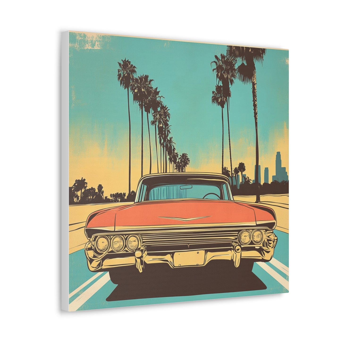 Canvas Gallery Wraps - Vintage Los Angeles Road Trip