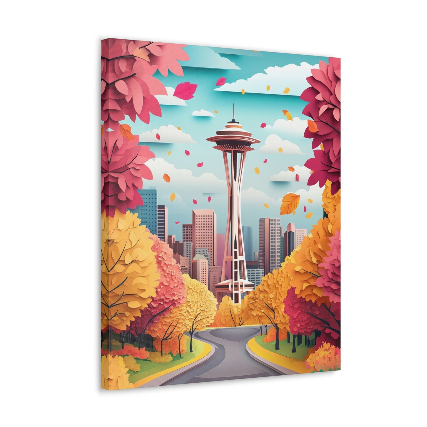 Canvas Gallery Wraps - Autumn in Seattle