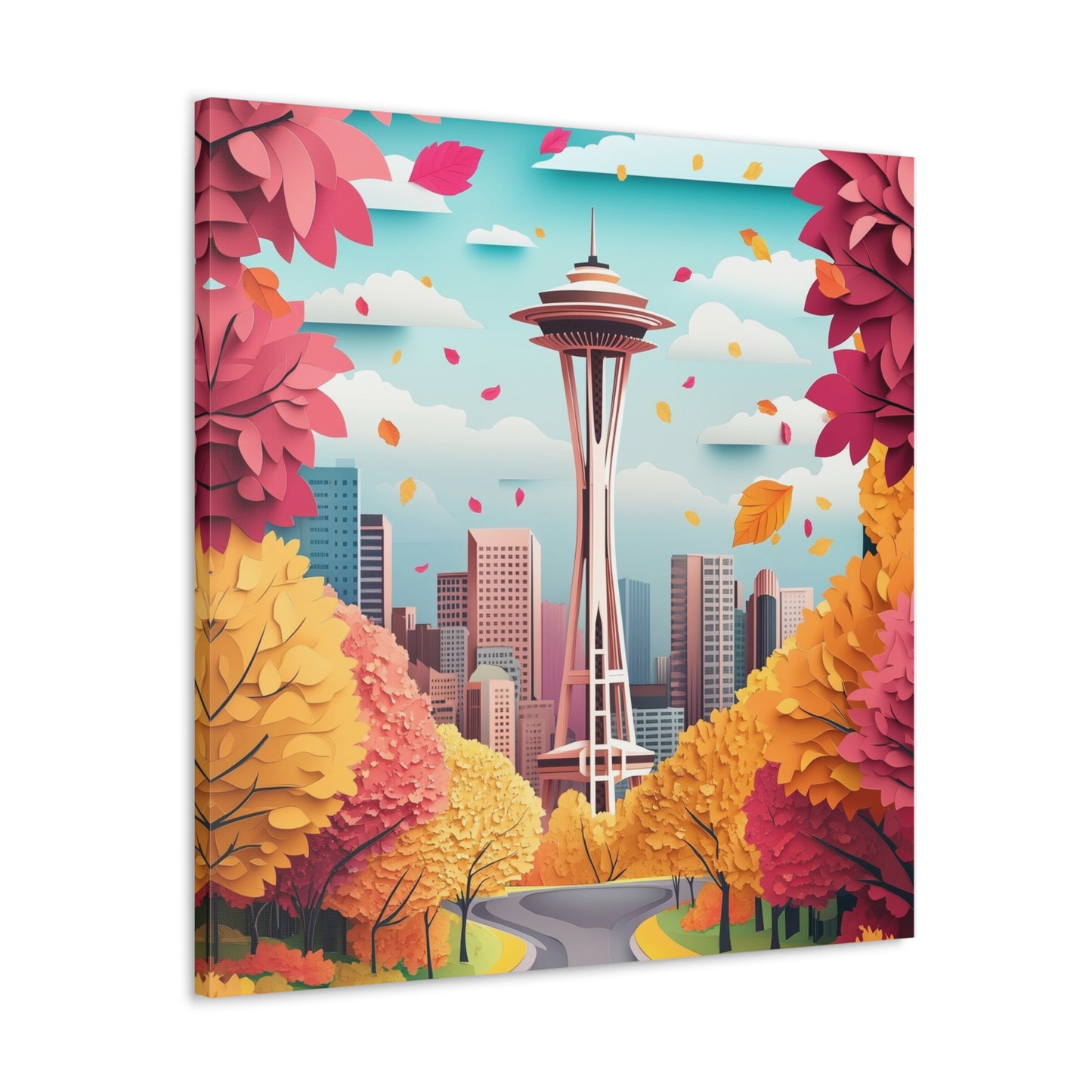 Canvas Gallery Wraps - Autumn in Seattle