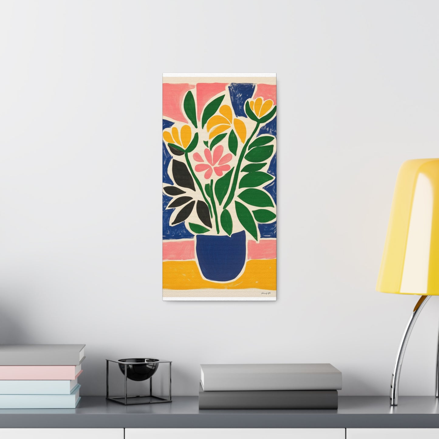 Canvas Gallery Wraps - Abstract Floral Symphony